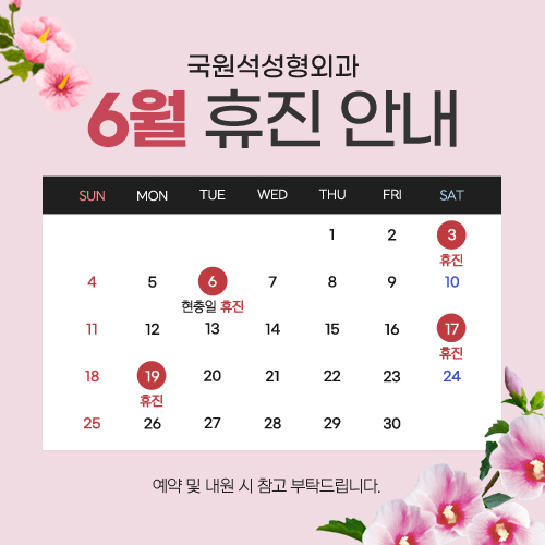 6월진료안내